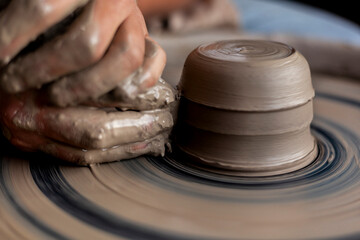 Hands of a potter