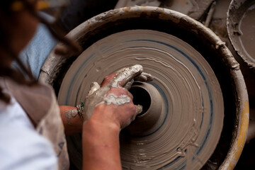 Hands of a potter