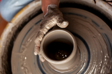 Hands of a potter