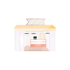 Isolated shop building icon City store