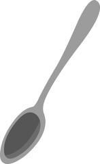 Vector emoticon illustration of a teaspoon or spoon

