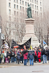 Obraz premium Protester, Student ( old Montreal ) Quebec, Canada