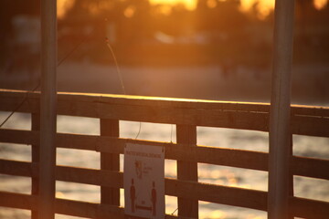 Fototapeta premium sunset in the city