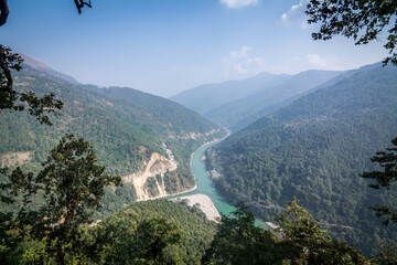 Triveni Sangam from Lover's Point, darjeeling, West Bengal, India