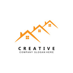 house building logo vector symbol