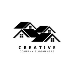 house building logo vector symbol