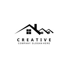 house building logo vector symbol