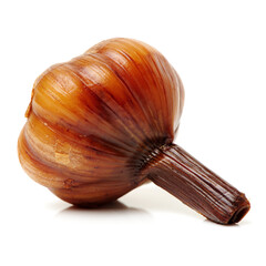 Pickles garlic isolated on white background 