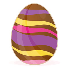 Isolated colored easter egg Spring season