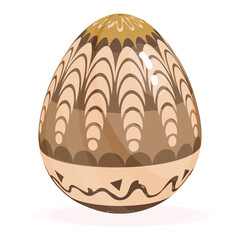 Isolated colored easter egg Spring season