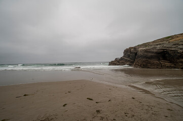 Playa de las Catedrales, Marina lucense, Lugo, Galicia, noroeste de España