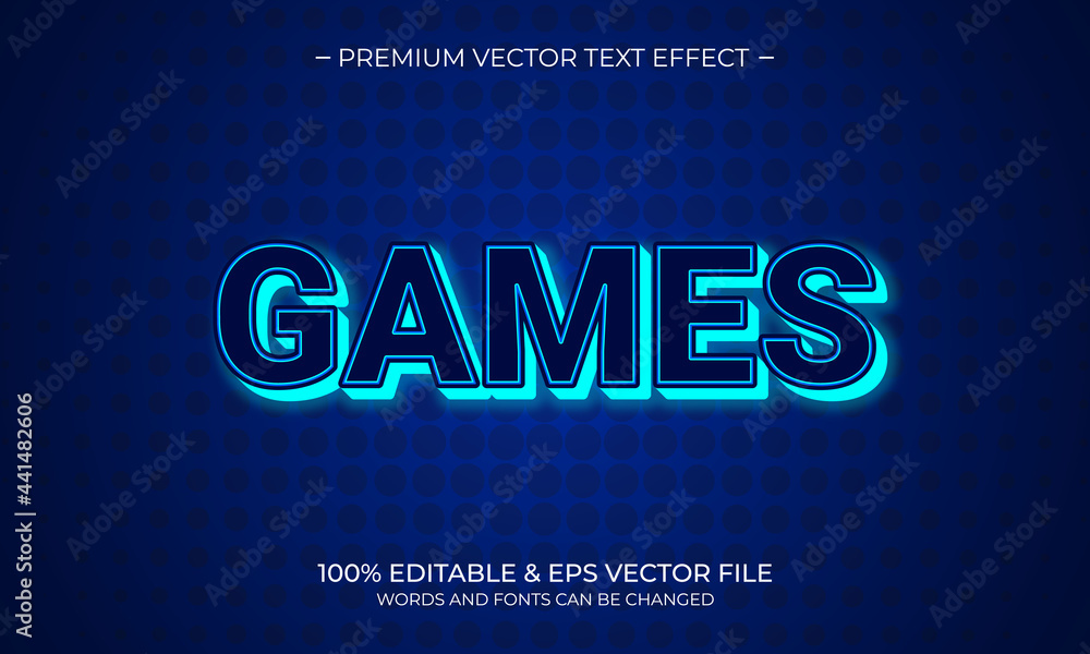 Poster modern editable text style effect. editable font style. vector illustration