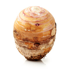 Taro on white background