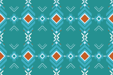 Pattern ikat ethnic pattern background, carpet, clothing, wrapping, batik,fabric, Vector for illustration