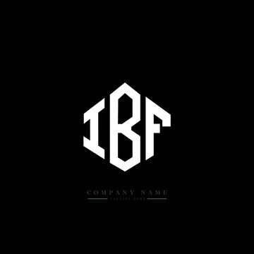 IBF letter logo design with polygon shape. IBF polygon logo monogram. IBF cube logo design. IBF hexagon vector logo template white and black colors. IBF monogram. IBF business and real estate logo. 
