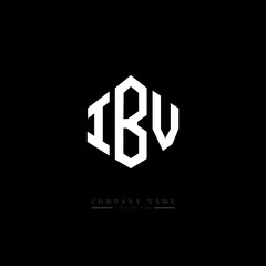 IBV letter logo design with polygon shape. IBV polygon logo monogram. IBV cube logo design. IBV hexagon vector logo template white and black colors. IBV monogram. IBV business and real estate logo. 