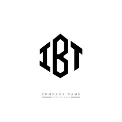 IBT letter logo design with polygon shape. IBT polygon logo monogram. IBT cube logo design. IBT hexagon vector logo template white and black colors. IBT monogram. IBT business and real estate logo. 
