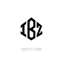 IBZ letter logo design with polygon shape. IBZ polygon logo monogram. IBZ cube logo design. IBZ hexagon vector logo template white and black colors. IBZ monogram. IBZ business and real estate logo. 