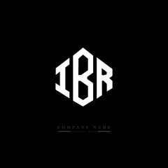 IBR letter logo design with polygon shape. IBR polygon logo monogram. IBR cube logo design. IBR hexagon vector logo template white and black colors. IBR monogram. IBR business and real estate logo. 