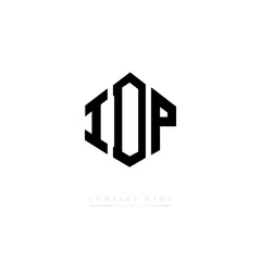 IDP letter logo design with polygon shape. IDP polygon logo monogram. IDP cube logo design. IDP hexagon vector logo template white and black colors. IDP monogram. IDP business and real estate logo. 