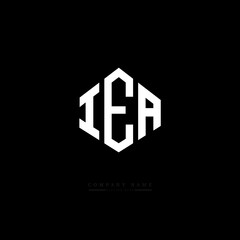 IEA letter logo design with polygon shape. IEA polygon logo monogram. IEA cube logo design. IEA hexagon vector logo template white and black colors. IEA monogram. IEA business and real estate logo. 