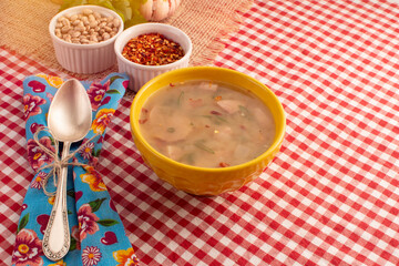 Bean soup: hot broth for winter