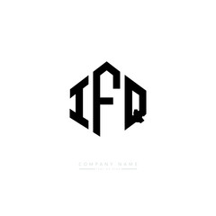 IFQ letter logo design with polygon shape. IFQ polygon logo monogram. IFQ cube logo design. IFQ hexagon vector logo template white and black colors. IFQ monogram. IFQ business and real estate logo. 