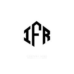IFR letter logo design with polygon shape. IFR polygon logo monogram. IFR cube logo design. IFR hexagon vector logo template white and black colors. IFR monogram. IFR business and real estate logo. 