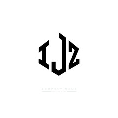 IJZ letter logo design with polygon shape. IJZ polygon logo monogram. IJZ cube logo design. IJZ hexagon vector logo template white and black colors. IJZ monogram. IJZ business and real estate logo. 