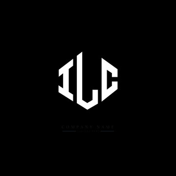 ILC letter logo design with polygon shape. ILC polygon logo monogram. ILC cube logo design. ILC hexagon vector logo template white and black colors. ILC monogram. ILC business and real estate logo. 