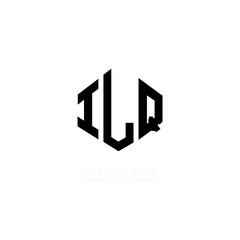 ILQ letter logo design with polygon shape. ILQ polygon logo monogram. ILQ cube logo design. ILQ hexagon vector logo template white and black colors. ILQ monogram. ILQ business and real estate logo. 