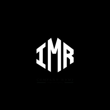 IMR letter logo design with polygon shape. IMR polygon logo monogram. IMR cube logo design. IMR hexagon vector logo template white and black colors. IMR monogram. IMR business and real estate logo. 