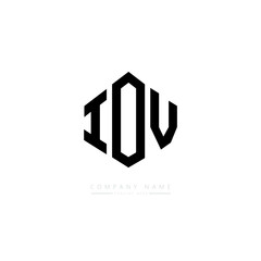IOV letter logo design with polygon shape. IOV polygon logo monogram. IOV cube logo design. IOV hexagon vector logo template white and black colors. IOV monogram. IOV business and real estate logo. 