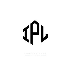 IPL letter logo design with polygon shape. IPL polygon logo monogram. IPL cube logo design. IPL hexagon vector logo template white and black colors. IPL monogram. IPL business and real estate logo. 