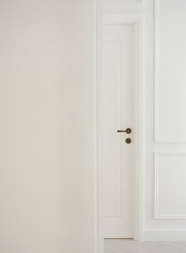 White on white 12 with antique brass door handle details