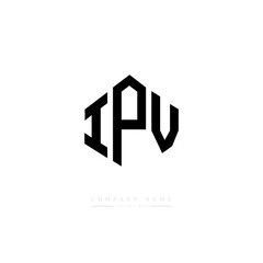 IPV letter logo design with polygon shape. IPV polygon logo monogram. IPV cube logo design. IPV hexagon vector logo template white and black colors. IPV monogram. IPV business and real estate logo. 