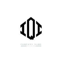 IQI letter logo design with polygon shape. IQI polygon logo monogram. IQI cube logo design. IQI hexagon vector logo template white and black colors. IQI monogram. IQI business and real estate logo. 