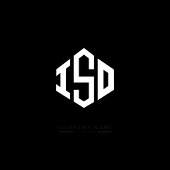 ISO letter logo design with polygon shape. ISO polygon logo monogram. ISO cube logo design. ISO hexagon vector logo template white and black colors. ISO monogram. ISO business and real estate logo. 