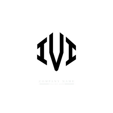 IVI letter logo design with polygon shape. IVI polygon logo monogram. IVI cube logo design. IVI hexagon vector logo template white and black colors. IVI monogram. IVI business and real estate logo. 