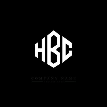 HBC letter logo design with polygon shape. HBC polygon logo monogram. HBC cube logo design. HBC hexagon vector logo template white and black colors. HBC monogram. HBC business and real estate logo. 
