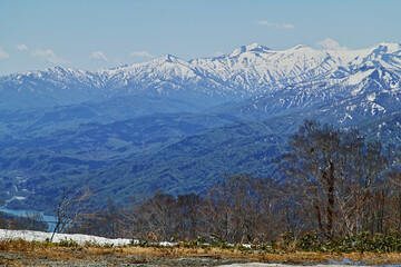 月山スキー場からの景色（山形県）
