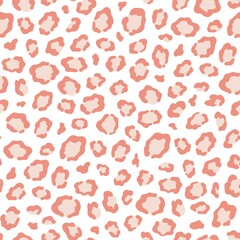 leopard print pink. seamless pattern. illustration for printing on textiles, ceramics, paper and other.