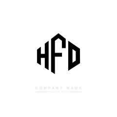 HFO letter logo design with polygon shape. HFO polygon logo monogram. HFO cube logo design. HFO hexagon vector logo template white and black colors. HFO monogram. HFO business and real estate logo. 