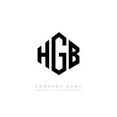 HGB letter logo design with polygon shape. HGB polygon logo monogram. HGB cube logo design. HGB hexagon vector logo template white and black colors. HGB monogram. HGB business and real estate logo. 