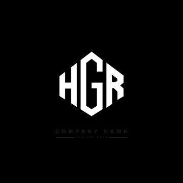 HGR letter logo design with polygon shape. HGR polygon logo monogram. HGR cube logo design. HGR hexagon vector logo template white and black colors. HGR monogram. HGR business and real estate logo. 