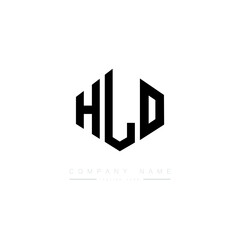 HLO letter logo design with polygon shape. HLO polygon logo monogram. HLO cube logo design. HLO hexagon vector logo template white and black colors. HLO monogram. HLO business and real estate logo. 