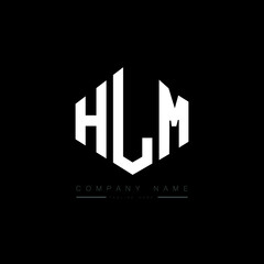 HLM letter logo design with polygon shape. HLM polygon logo monogram. HLM cube logo design. HLM hexagon vector logo template white and black colors. HLM monogram. HLM business and real estate logo. 