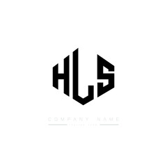 HLS letter logo design with polygon shape. HLS polygon logo monogram. HLS cube logo design. HLS hexagon vector logo template white and black colors. HLS monogram. HLS business and real estate logo. 