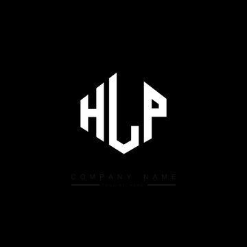 HLP letter logo design with polygon shape. HLP polygon logo monogram. HLP cube logo design. HLP hexagon vector logo template white and black colors. HLP monogram. HLP business and real estate logo. 