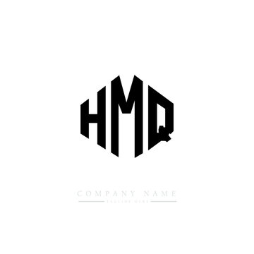 HMQ letter logo design with polygon shape. HMQ polygon logo monogram. HMQ cube logo design. HMQ hexagon vector logo template white and black colors. HMQ monogram. HMQ business and real estate logo. 